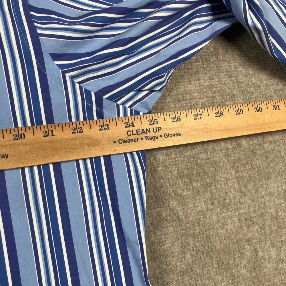 Polo Ralph Lauren Men's Striped Shirt L Blue Button Down Long Sleeve Pony Preppy
